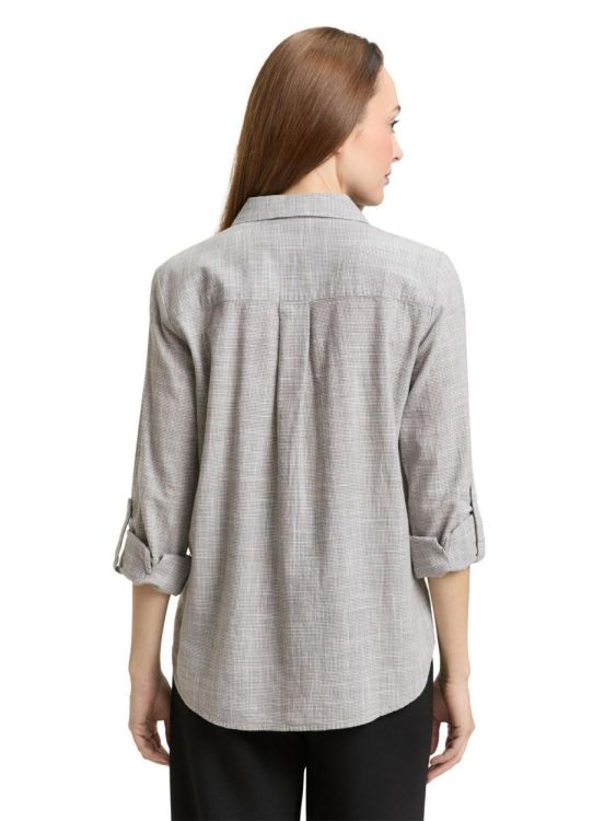Tom Tailor Women blouse with slub structure (1035247/39004) - WeekendMode