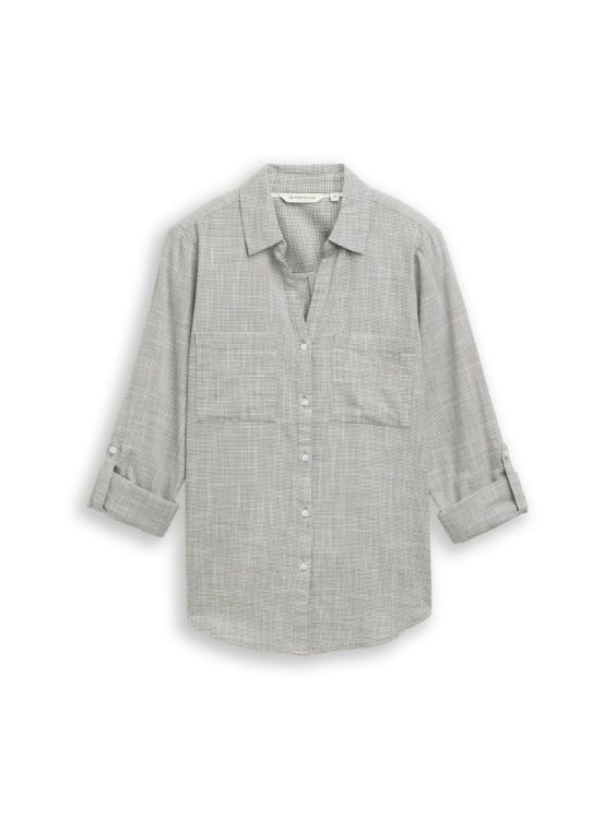 Tom Tailor Women blouse with slub structure (1035247/39004) - WeekendMode