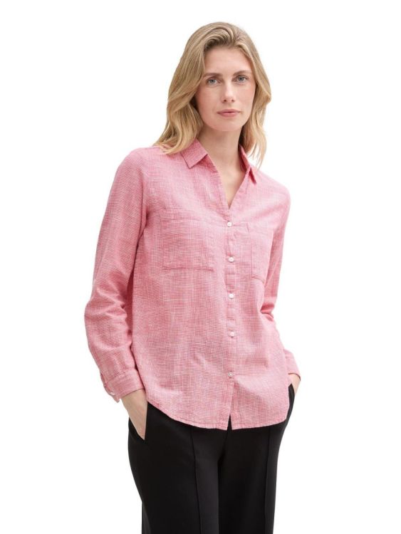 Tom Tailor Women blouse with slub structure (1035247/11016) - WeekendMode