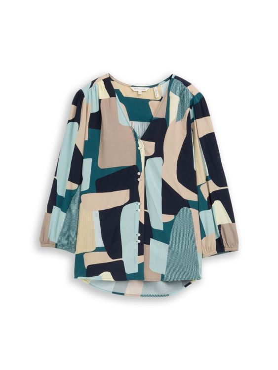 Tom Tailor Women Blouse with V-neck (1049794/39722) - WeekendMode