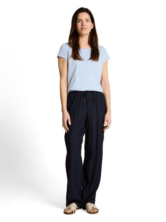 Tom Tailor Women crinkled loose fit straight leg pants (1049991/10668) - WeekendMode