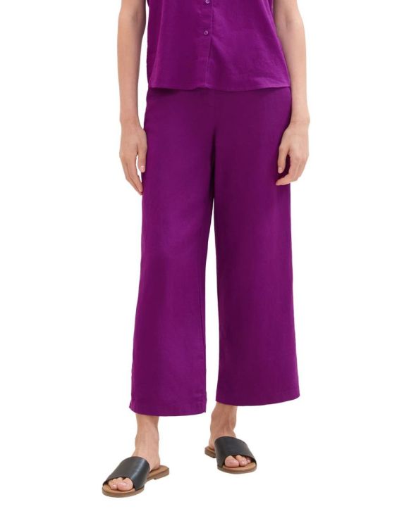 Tom Tailor Women culotte linen pants (1041923/35274) - WeekendMode