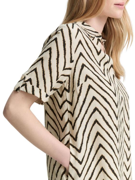Tom Tailor Women dress linen with polo collar (1046481/38058) - WeekendMode