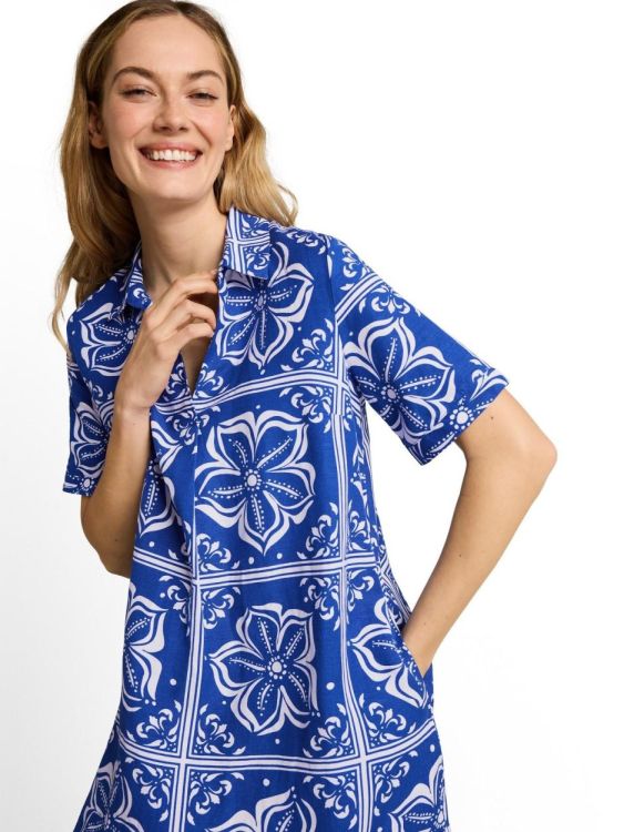 Tom Tailor Women dress linen with polo collar (1051242/40261) - WeekendMode