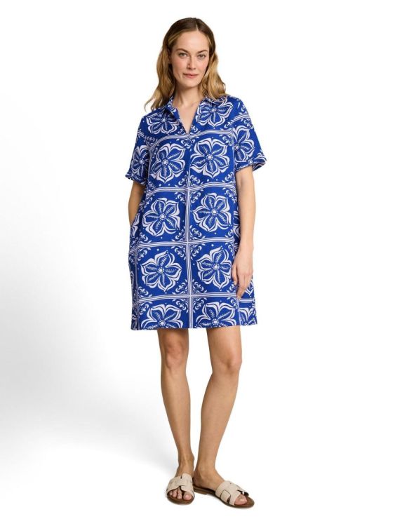 Tom Tailor Women dress linen with polo collar (1051242/40261) - WeekendMode