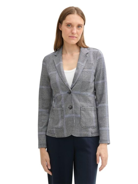 Tom Tailor Women easy check blazer (1043181/36217) - WeekendMode