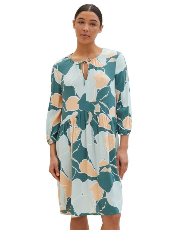 Tom Tailor Women feminine printed dress (1040364/34845 abstract flower print) - WeekendMode
