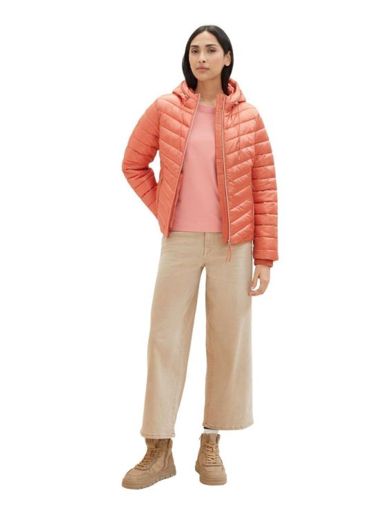 Tom Tailor Women hooded lightweight jacket (1039270/28309 dusty apricot) - WeekendMode