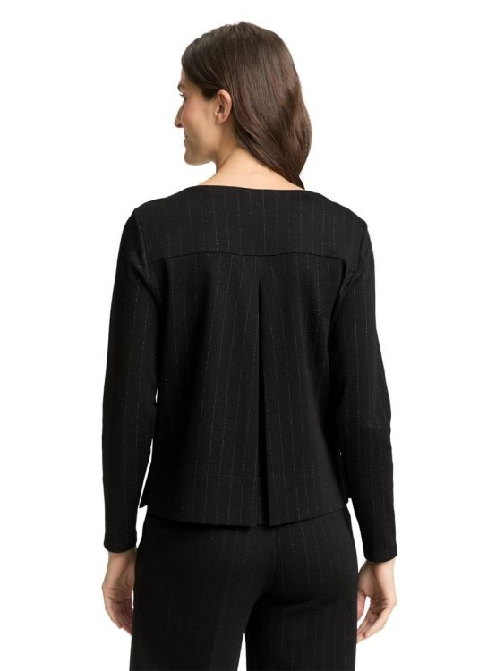 Tom Tailor Women Longsleeve with festive glitter fabric (1049499/39158) - WeekendMode