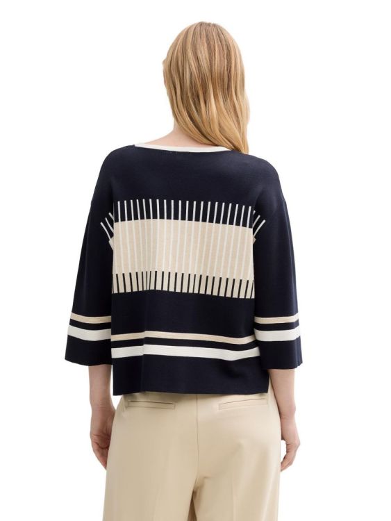 Tom Tailor Women knit colored stripe pullover (1045477/37587) - WeekendMode