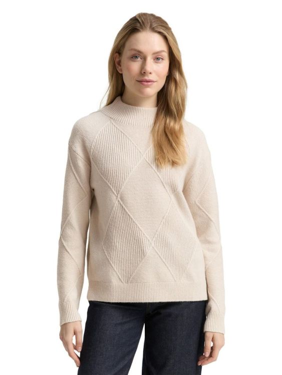 Tom Tailor Women knit funnel-neck pullover (1049140/29517) - WeekendMode