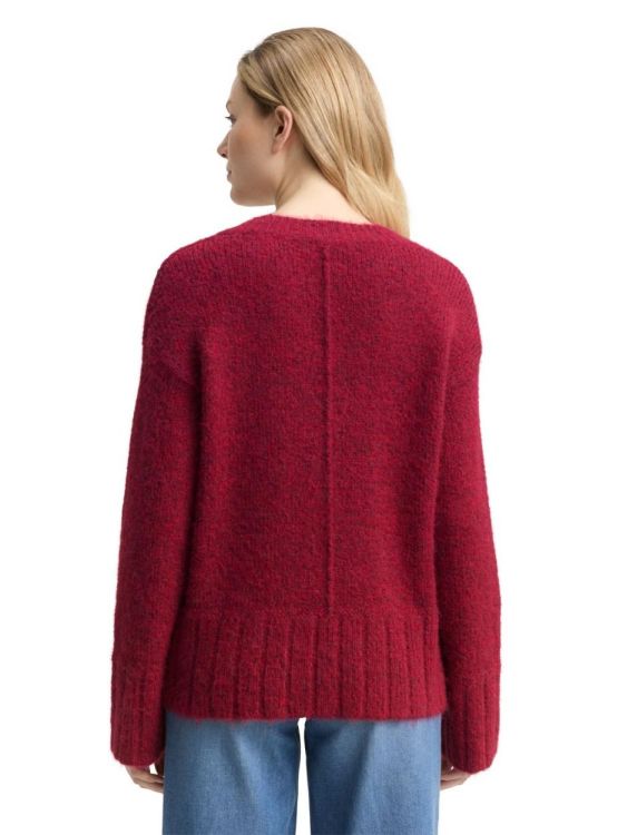Tom Tailor Women knit hairy v-neck pullover (1049145/39063) - WeekendMode