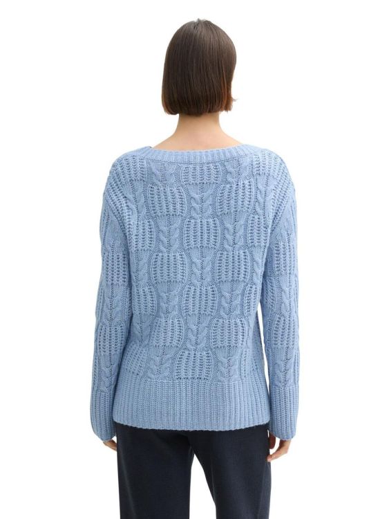 Tom Tailor Women knit pullover cable structure (1042986/35899) - WeekendMode