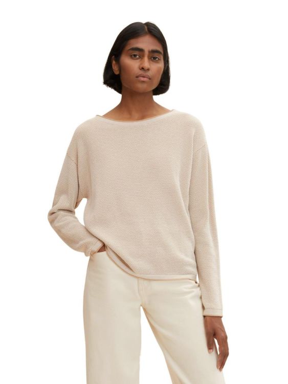 Tom Tailor Women Knit pullover with structure (1033125/30438) - WeekendMode