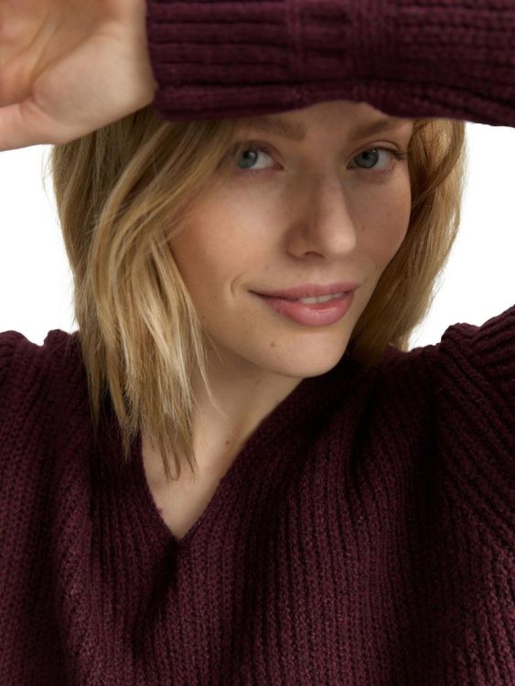 Tom Tailor Women knit rib v-neck pullover NOS (1047674/10525) - WeekendMode