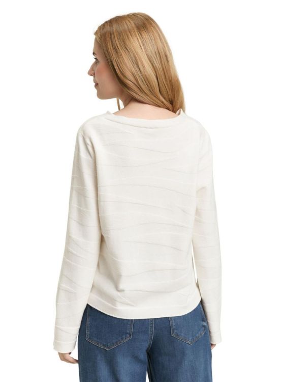 Tom Tailor Women knit structured crew neck (1049191/10315) - WeekendMode