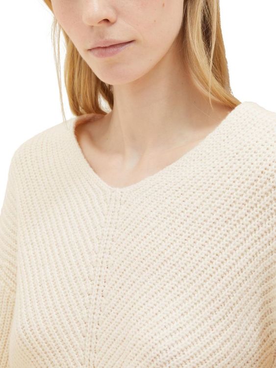 Tom Tailor Women Knit v-neck pullover (1039242/10354) - WeekendMode