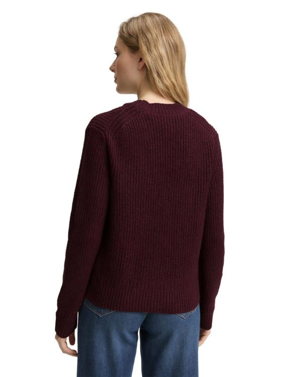 Tom Tailor Women knit v-neck rib cardigan (1047696/10525) - WeekendMode