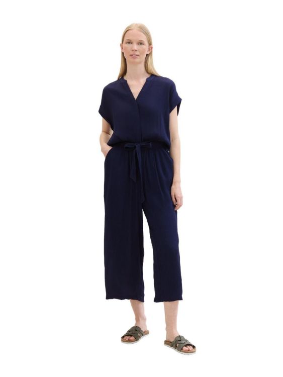 Tom Tailor Women overall solid crinkle (1041498/10668) - WeekendMode