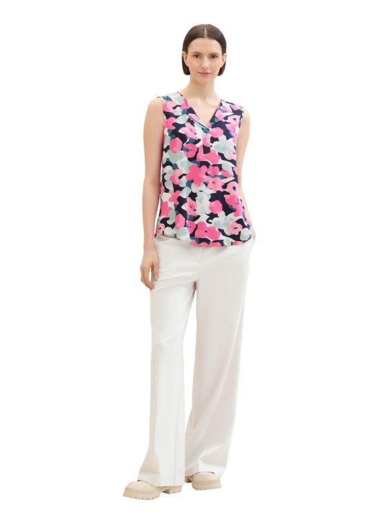 Tom Tailor Women printed blouse top (1040317/35290 pink colorful floral desig) - WeekendMode