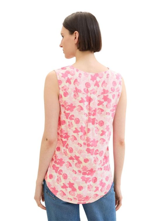 Tom Tailor Women printed blouse top (1040317/35292 pink small floral design) - WeekendMode