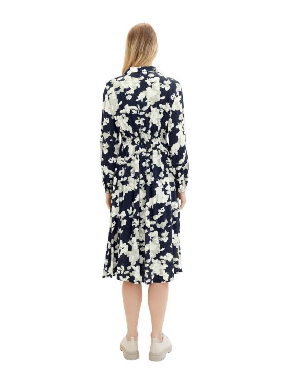 Tom Tailor Women printed midi shirt dress (1040356/34790 cut floral design) - WeekendMode