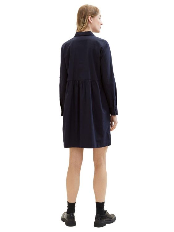Tom Tailor Women solid poplin shirt dress (1040360/10668 sky captain blue) - WeekendMode
