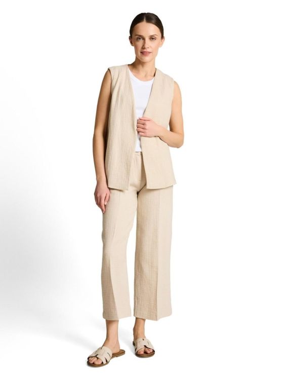 Tom Tailor Women structured linen culotte pants (1050832/36844) - WeekendMode