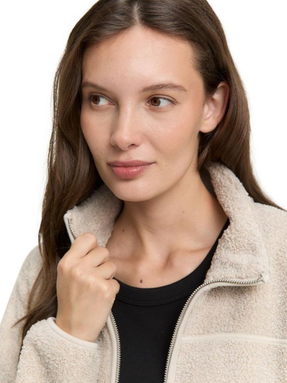 Tom Tailor Women Sweatjacket teddy stand up collar (1047726/39348) - WeekendMode