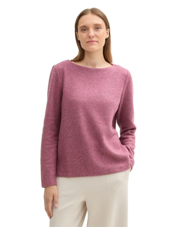 Tom Tailor Women Sweatshirt cosy rib NOS (1043168/35895) - WeekendMode