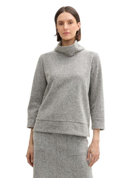 Tom Tailor Women Sweatshirt stand up collar (1044251/36596) - WeekendMode