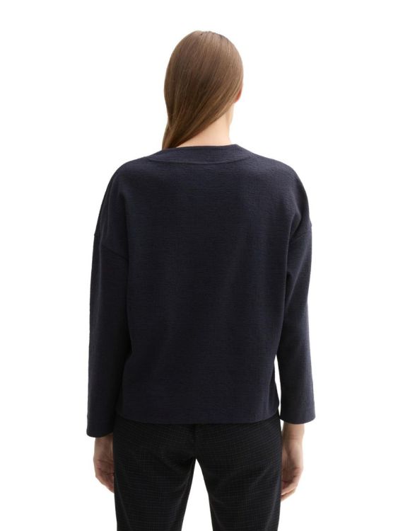 Tom Tailor Women Sweatshirt structured (1043175/10668) - WeekendMode