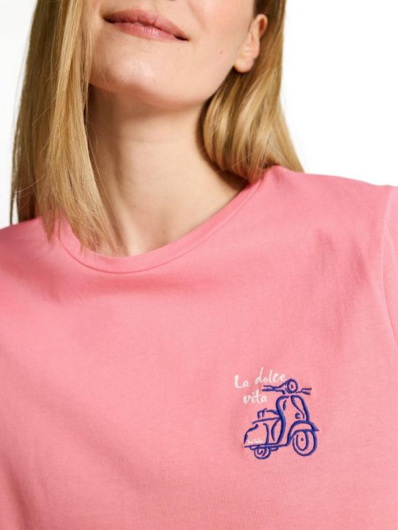 Tom Tailor Women T-shirt basic crew neck print (1050414/40506) - WeekendMode