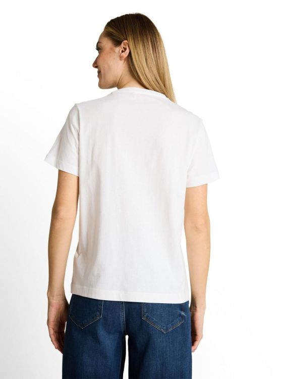 Tom Tailor Women T-shirt basic crew neck print (1050414/10332) - WeekendMode