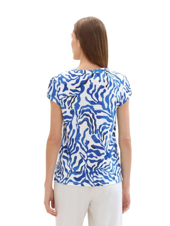 Tom Tailor Women t-shirt blouse alloverprinted (1042394/35306) - WeekendMode