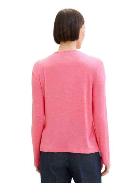 Tom Tailor Women T-shirt cardigan (1036778/15799 carmine pink) - WeekendMode