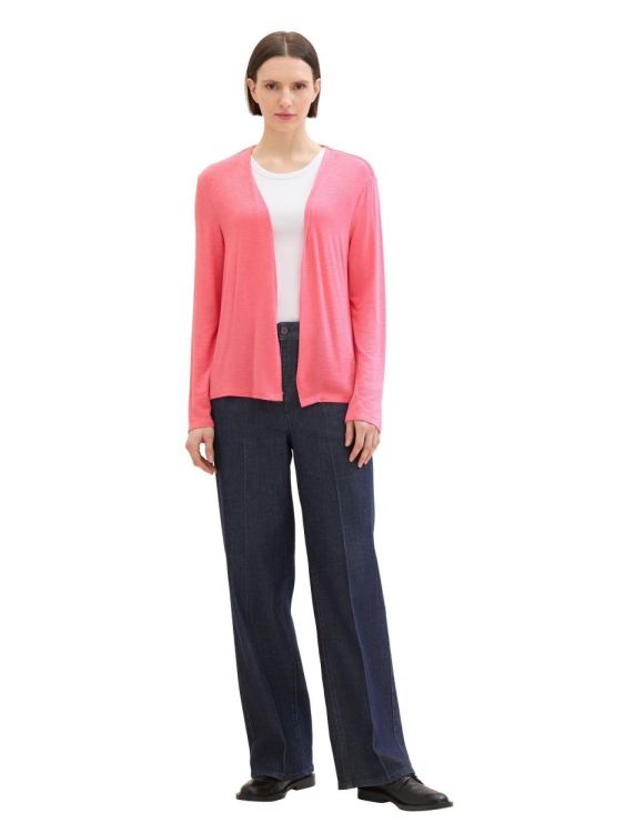Tom Tailor Women T-shirt cardigan (1036778/15799 carmine pink) - WeekendMode