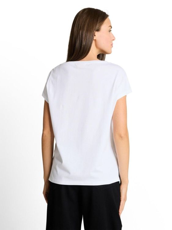 Tom Tailor Women T-shirt crew neck ajour deplaced artwork (1050469/20000) - WeekendMode