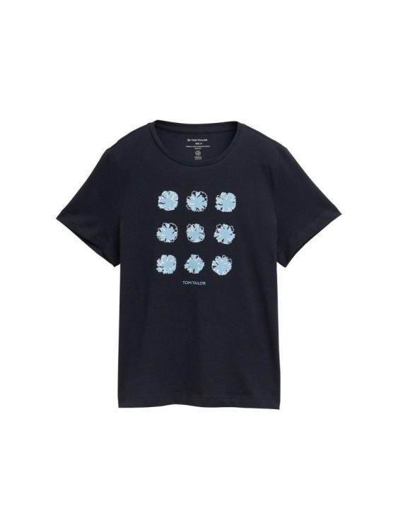 Tom Tailor Women T-shirt cupro v-neck (1045553/10668) - WeekendMode