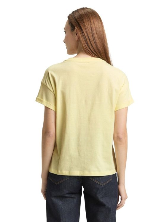 Tom Tailor Women T-shirt drop shoulder chest embro (1050846/38887) - WeekendMode