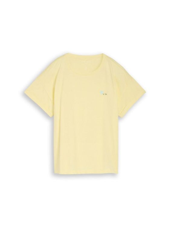 Tom Tailor Women T-shirt drop shoulder chest embro (1050846/38887) - WeekendMode