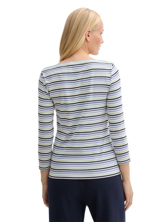 Tom Tailor Women T-shirt striped longsleeve (1045535/37371) - WeekendMode