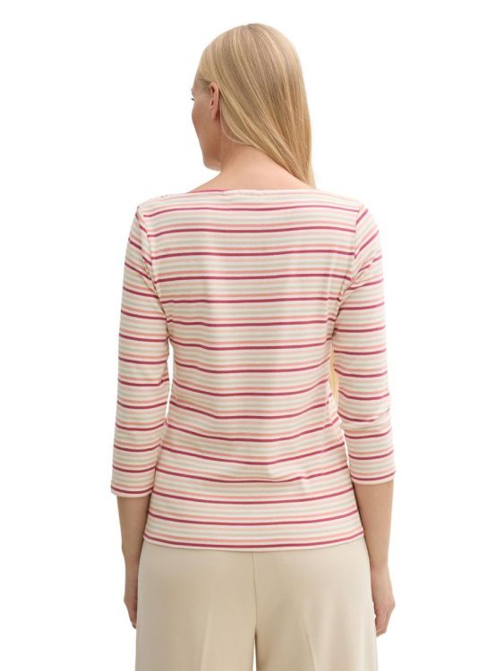 Tom Tailor Women T-shirt striped longsleeve (1045535/37373) - WeekendMode