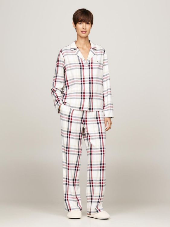 Tommy Hilfiger GIFT FULL FLANNEL PJ SET&SLIPPER (UW0UW05550/0LY) - WeekendMode