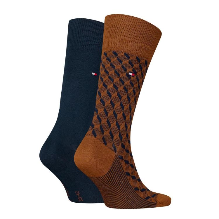 Tommy Hilfiger TH MEN SOCK 2P 3D GRAPHIC (701229839/classic khaki) - WeekendMode