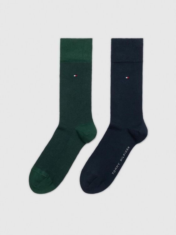 Tommy Hilfiger TH MEN SOCK 2P BIRDSEYE (701226104/dark green) - WeekendMode