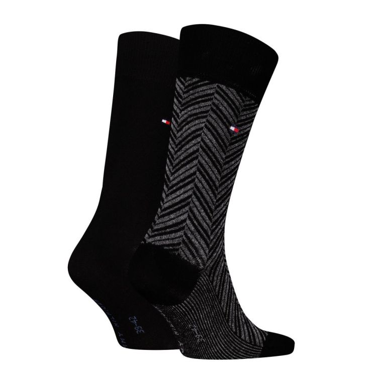 Tommy Hilfiger TH MEN SOCK 2P IRR HERRINGB (701236309/black) - WeekendMode