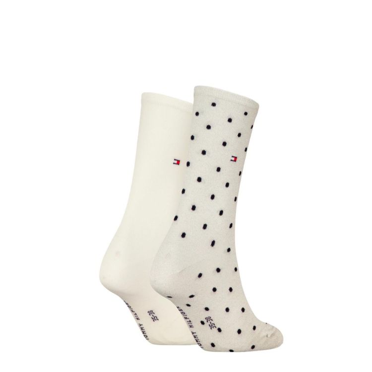 Tommy Hilfiger TH WOMEN SOCK DOT 2P (100001493/off white lurex) - WeekendMode