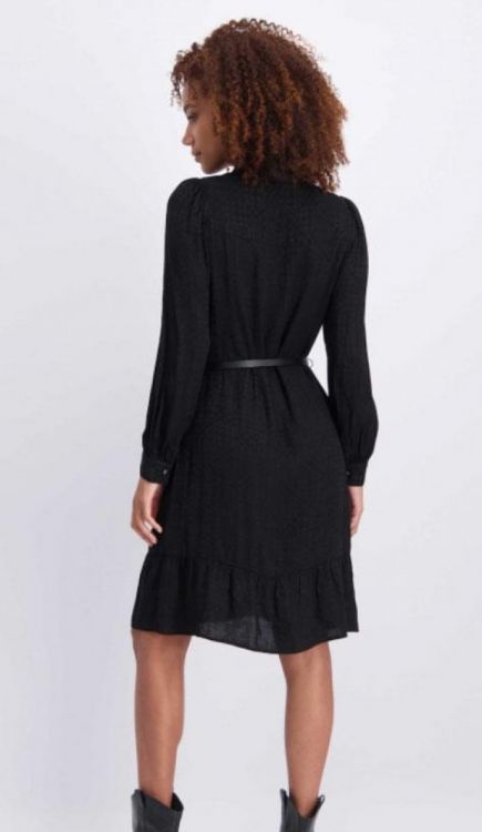 Tramontana Dress L/S Viscose Jacquard (C07-01-501/009000-Black) - WeekendMode