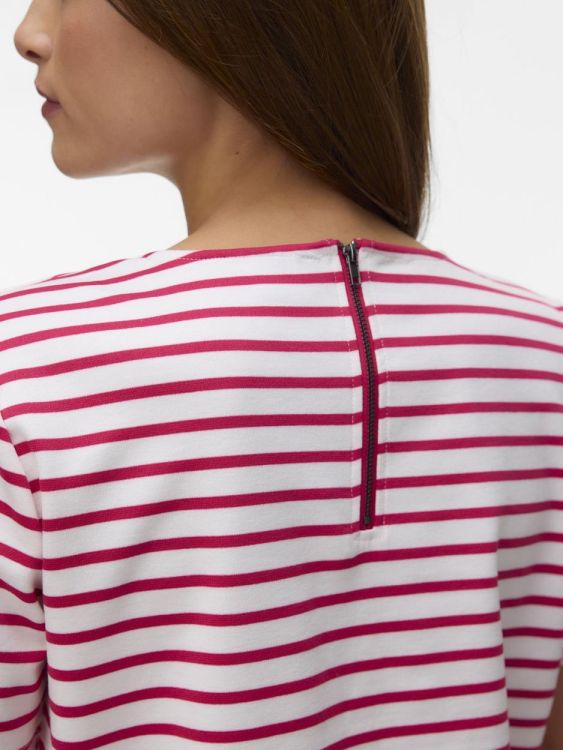 Vero Moda VMABBY SS ZIP TOP JRS NOOS (10304716/Snow White JAZZY) - WeekendMode